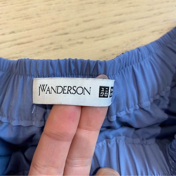 JW Anderson x Uniqlo Asymmetric Pleated Skirt, Soft Blue, Lined, Women’s US M - Picture 6 of 9